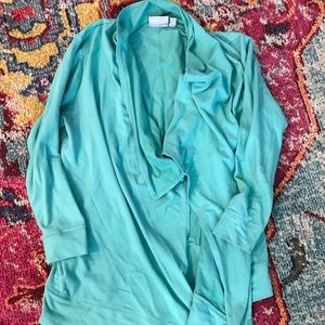 Lightweight Turquoise Cardigan Size XL